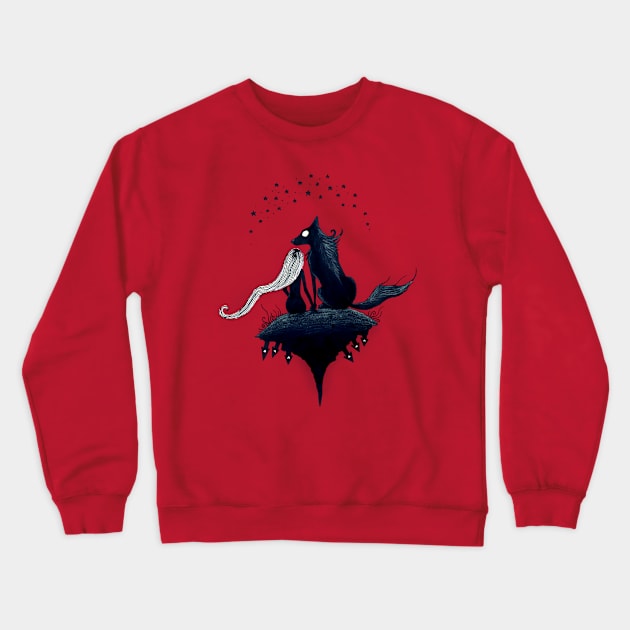 Red Nights Crewneck Sweatshirt by EYCIIR